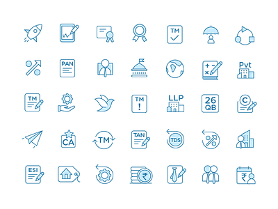 Tiny icons for financial services blue icons cleartax icon line icons services tax tiny icons
