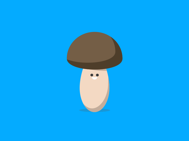 Mushroom 2.5d 24 fps after effects animation mushroom