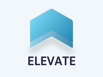 Elevate Podcast Logo blue icon logo podcast podcasting