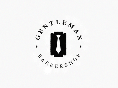 Gentleman / barber shop gentleman razor tie