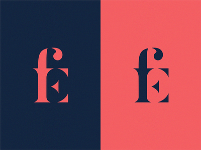 monogram fe / ef brand design icon illustration logo sign symbol yuro