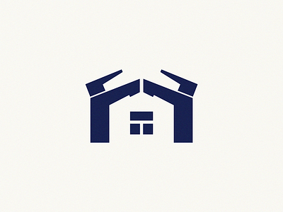 Plumbing / water tap + house house house logo plumbing water tap