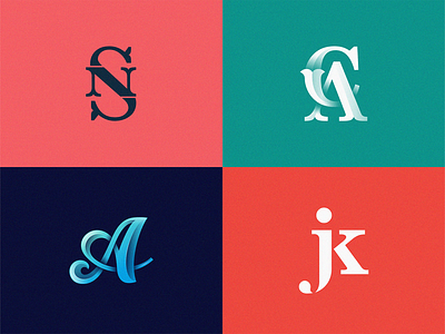Monogram & Letters Collection on BEHANCE behance behance project collection collections letters monogram design monogram letter mark monogram logo monograms