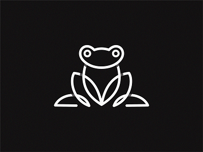 frog frog logo frog prince line