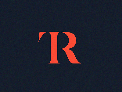 TR logodesign monogram letter mark tr