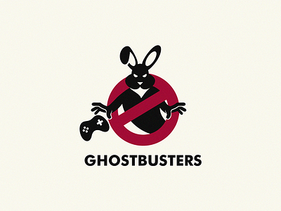 Ghostbusters game ghostbusters rabbit logo