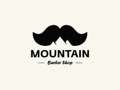 MOUNTAIN barber barber logo barbershop hill mountain mountain logo rock