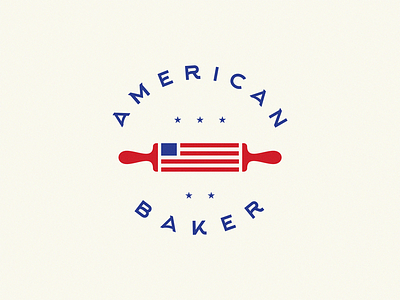 American Baker american american flag american traditional americana bakery bakery logo