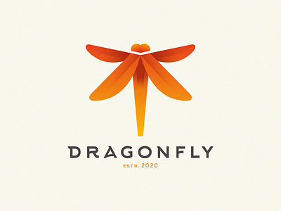 dragonfly dragonfly gradient color gradient design gradient logo graphic graphic design