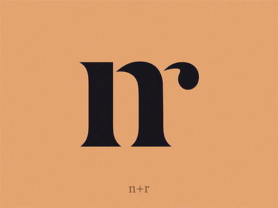 nr monogram letter mark monogram logo