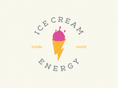 Ice Cream Energy energy logo ice ice cream icecream lightning logo