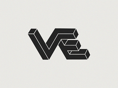 VE lettermark logodesign mnogram