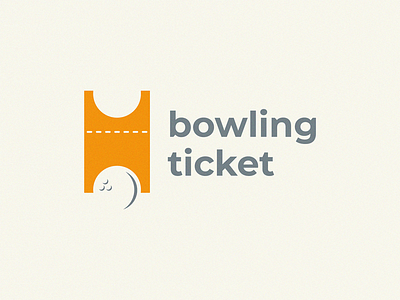 bowling ticket bowling ticket graphic design icon logo