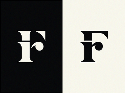 F+r brand graphic design logo monogram