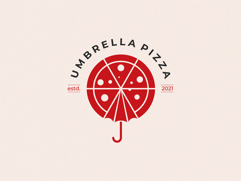 umbrella pizza by Yuri Kartashev on Dribbble