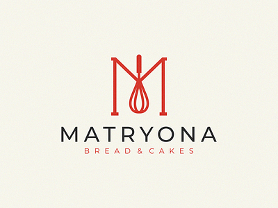 matryona bread cakes letter logo m