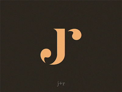 jr jr letter monogram rj