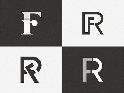R+F fr letter monogram rf