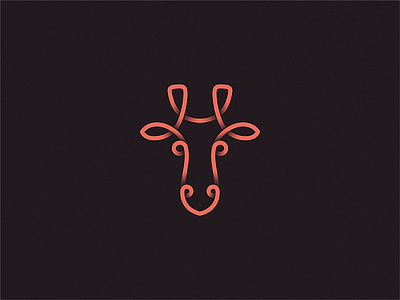 Giraffe giraffe line logo