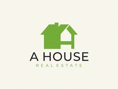 A House a house letter logo