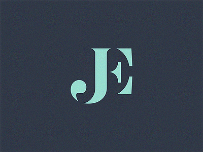 JE ej je letter monogram