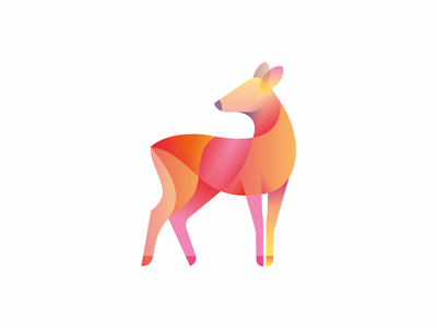 Deer animal deer identity logo symbol