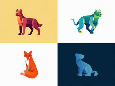 animal logos #3 animal brand identity collection icon illustration logo