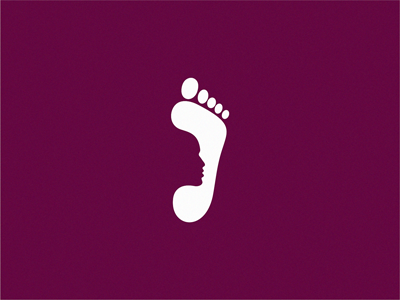 Beauty Saloon beauty brand feet icon identity logo pedicure sign symbol