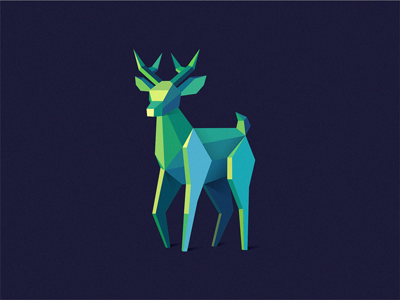 Deer deer icon identity illustration logo symbol vector wild yuro