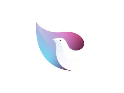 Dove bird dove icon logo symbol