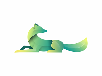 Fox fox icon illustration logo