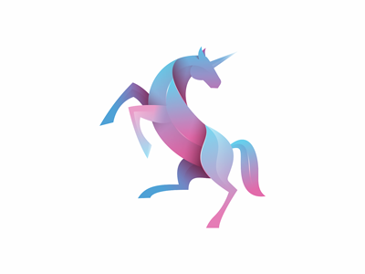 Unicorn branding horse icon logo unicorn