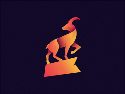 Goat animals brand icon identity illustration logo symbol