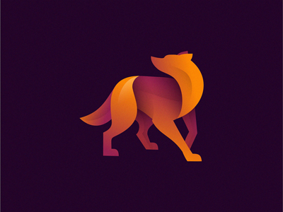 Wolf branding icon logo wolf