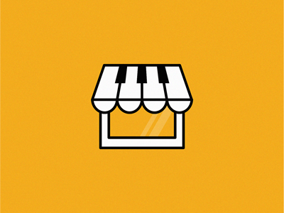 music store icon music logo piano store symbol