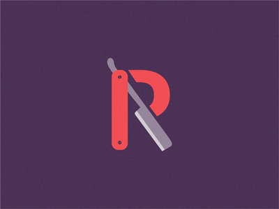 Razor letter R (Unused logo / For Sale) letter logo sign symbol