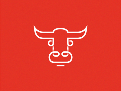 Bull / torro bull icon line logo symbol torro