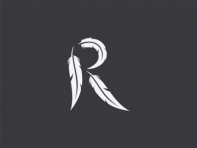 Raven letter R ( Unused logo ) letter logo raven sign symbol