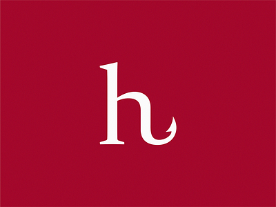 hook (letter h) hook letter logo symbol