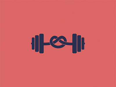 Fitness barbell dumbbell fitness logo sign symbol weight