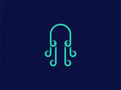 Octopus logo octopus symbol