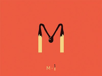 match letter M letter logo match sign symbol