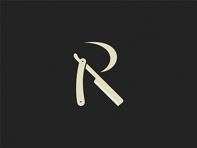 Razor letter R letter logo r razor sign symbol