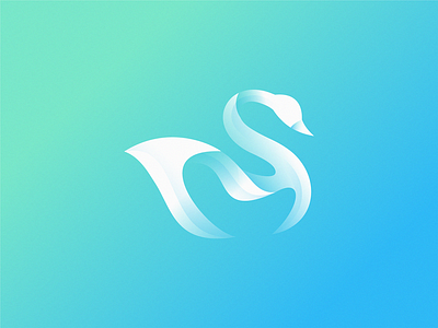Swan icon illustration logo swan symbol