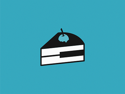 Piano / cake cake logo piano sign symbol