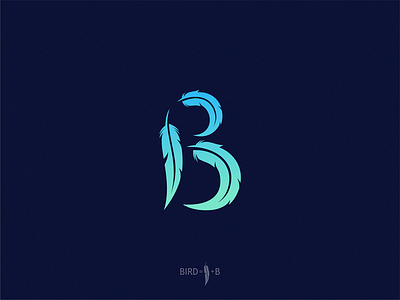 bird letter B logo sign symbol