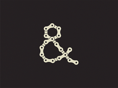 ampersand / bike ampersand bike icon illustration logo symbol