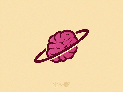 Brain Planet brain brand icon identity logo planet symbol