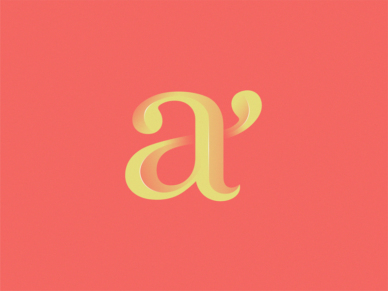 letter A logo letter identity brand illustration icon