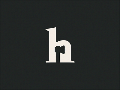 hatchet letter h hatchet icon illustration letter logo symbol